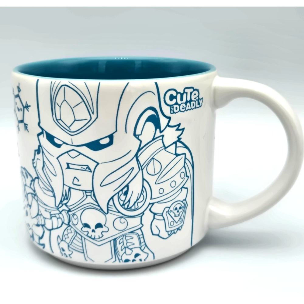 World of‎ Warcraft Cute But Deadly Blue/White Mug Blizzard Entertainment Gaming